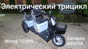 Электро трицикл грузопассажирский.