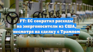FT: ЕС сократил расходы на энергоносители из США, несмотря на сделку с Трампом