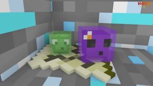 Приключения слизня (анимация Minecraft)