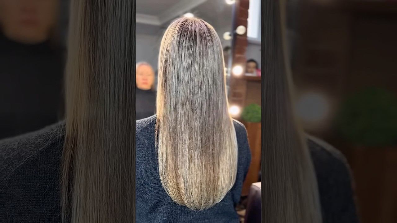 #окрашиваниеволосмосква в технике микро мелирование #голливудскоенаращивание #hairextensions #cute смотреть онлайн