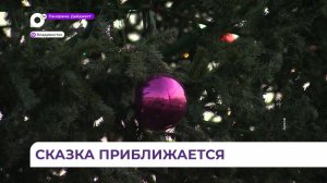 Во Владивостоке на центральной площади открывается новогодний городок