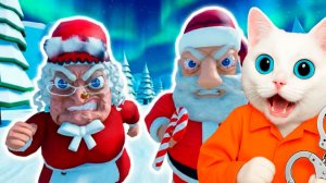 ПОБЕГ ИЗ СЕМЬИ ДЕДА МОРОЗА В РОБЛОКС КОТЁНОК КРОНОС