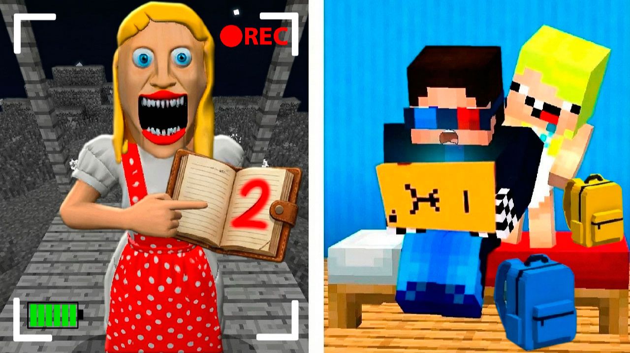 👩🏫СЛЕДИМ ЗА ЗЛОЙ УЧИЛКОЙ ЧЕРЕЗ СКРЫТЫЕ КАМЕРЫ В МАЙНКРАФТ! ШЕДИ И НУБИК MINECRAFT смотреть онлайн