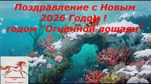 Поздравление с наступающим Новым 2026 годом!