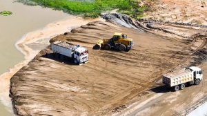 Строительство, высотные съемки, засыпка, обзор