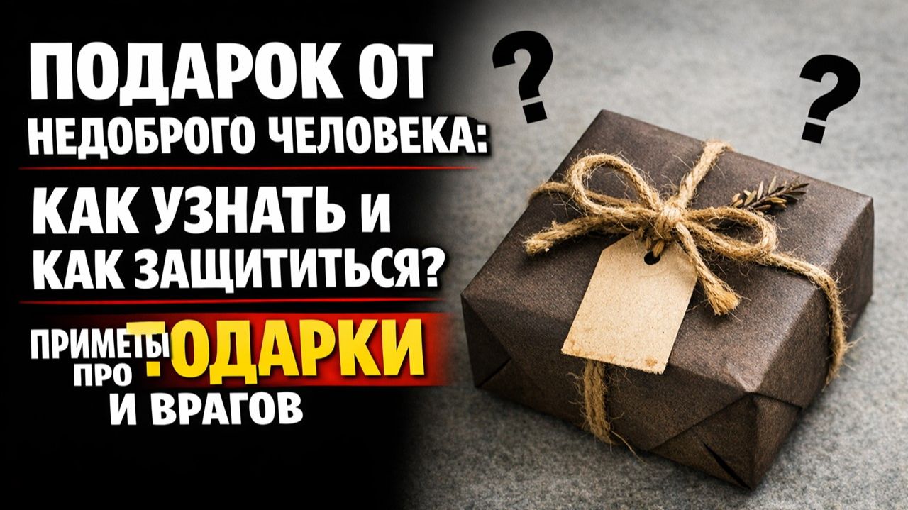 Не несите подарок в дом, пока не узнаете эти приметы про врагов и скрытый мотив дарителя смотреть онлайн