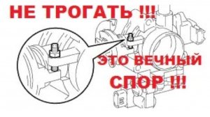 Как отрегулировать винт упора дроссельной заслонки. И не нажить больших проблем.