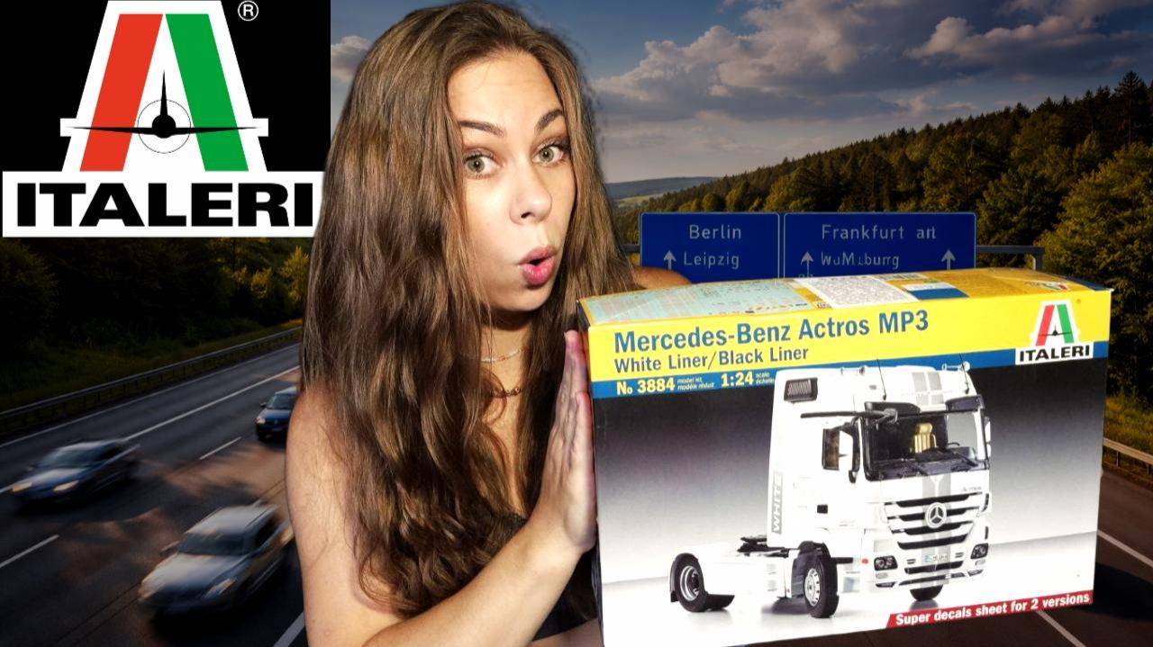 Mercedes Actros в огромном масштабе! Я так боялась испортить модель и... смотреть онлайн
