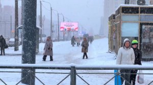 Снег на Проспекте Просвещения / Гражданский проспект