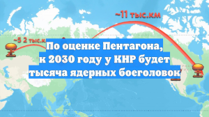 Пентагон раскрыл: у Китая свыше 600 ядерных боеголовок в 2024