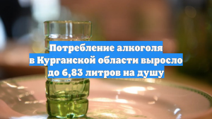 Потребление алкоголя в Курганской области выросло до 6,83 литров на душу