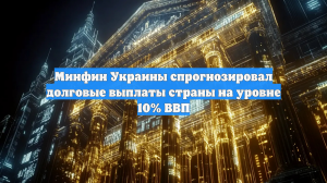 Минфин Украины спрогнозировал долговые выплаты страны на уровне 10% ВВП