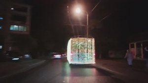 Новогодний троллейбус в Абхазии