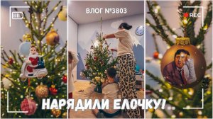 Нарядили елочку! | Украшаем дом  - ВЛОГ №3803 - 24.12.25