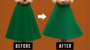 Сшейте юбку в складку за считанные минуты. Самый простой способ, который вы когда-либо пробовали