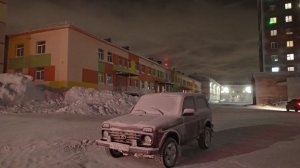 2025.12.19. Норильск. Ленинский 35. Потеплело до -32...-37. О погоде в описании.