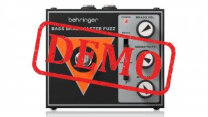 Педаль эффектов BEHRINGER BASS BRASSMASTER FUZZ - демонстрация звучания