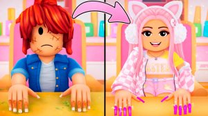 ДЕЛАЮ НОГОТОЧКИ В РОБЛОКС! ОТКРЫЛА СВОЙ САЛОН КРАСОТЫ!