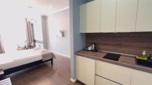 Обзор Студии с балконом в апарт-отеле Ламонт с комфортными апартаментами, чудесной SPA-зоной и кафе