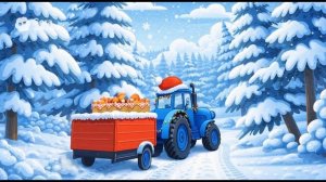 ВЕСЕЛАЯ ПЕСЕНКА ДЛЯ МАЛЫШЕЙ! ДВЕ ПЕСЕНКИ! СИНИЙ ТРАКТОР СЧИТАЛОЧКА ОТ ЛИСЫ! ОБУЧАЮЩАЯ ПЕСНЯ