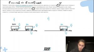 Тележка с кирпичами катится по инерции по горизонтальным рельсам, двигаясь со скоростью 2 - №22915