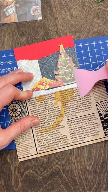 Новогодний скрапбукинг #творчество #новыйгод смотреть онлайн