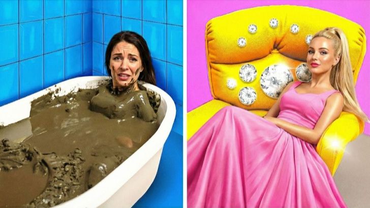 Дикая трансформация 💄 Из аутсайдера в VIP принцессу 👑 смотреть онлайн