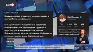 Атаку беспилотников отразили по северу и востоку Ростовской области