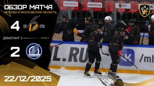 ОБЗОР / ПЧЁЛЫ - МОЛНИЯ / 22.12.25 / ОХЛ МОСКВА / ДИВИЗИОН ДЕБЮТАНТ 2