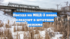 Поезда на МЦД-3 вновь следуют в штатном режиме