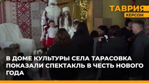 В Доме культуры села Тарасовка показали спектакль в честь Нового года