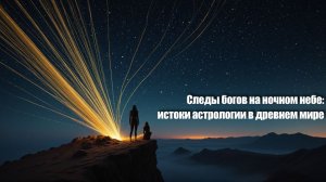 Следы богов на ночном небе: истоки астрологии в древнем мире