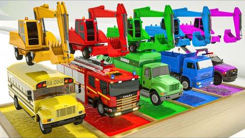 «Колёса автобуса» в версии Хью — поменяй цвет, поменяй колесо — детские стишки и песенки смотреть онлайн