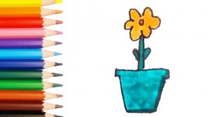 Детский рисунок ЦВЕТОК рисуем вместе! | Рисунок | Детям | Цветок | Цветочек |