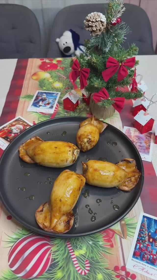 Фаршированные кальмары на праздничный стол 🔥 смотреть онлайн