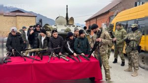 Росгвардия и ФСБ ознакомили детей Унцукульского района с современными видами вооружения