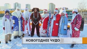 Деды Морозы, Снегурочки, Чебурашка спустились с неба