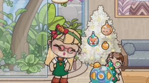 Украшаем ёлку. 🫶🏻⚪