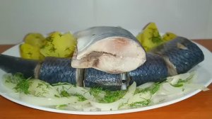 Малосольная сельдь.