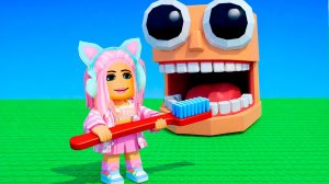 ЧИЩУ ЗУБЫ В РОБЛОКС! СТАЛА ХОРОШИМ СТОМАТОЛОГОМ!
