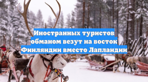 Британских туристов по ошибке отправили в восточную Финляндию вместо Лапландии
