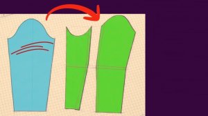 Построение выкройки рукава из двух частей.Техника высокой моды,которая помогает скрыть узкие рукава.