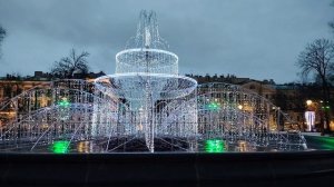 Новогодний фонтан в Питере!)