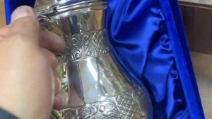 Серебряный кувшин "Ромб", кв058