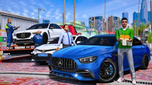 ОТЕЦ И СЫН В GTA 5 - САЙМОН ПОДАРИЛ МНЕ MERCEDES E63s! ШАШКИ В ПОТОКЕ НА ЕШКЕ 6.3! ВОТЕР