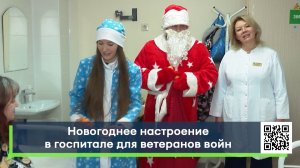 Новогоднее настроение в госпитале для ветеранов войн