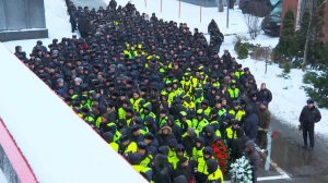 Несколько тысяч полицейских простились с погибшими сотрудниками ДПС