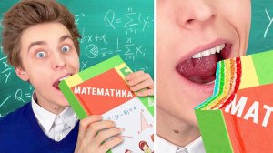 12 Способов Пронести СЛАДОСТИ в ШКОЛУ !   А4