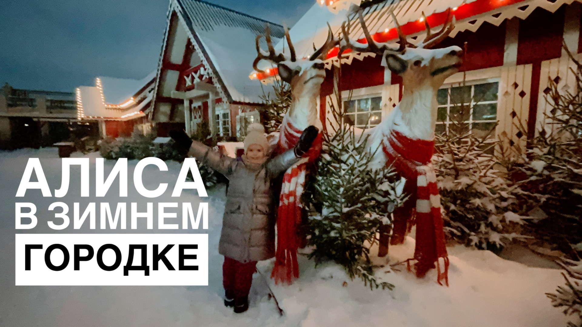 Алиса гуляет по набережной зимой