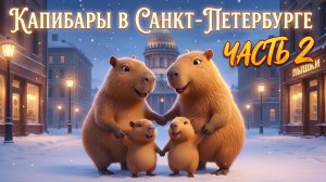 КАПИБАРЫ В САНКТ-ПЕТЕРБУРГЕ 🦫❄️ ЧАСТЬ 2 | ВОЛШЕБНОЕ НОВОГОДНЕЕ ПРИКЛЮЧЕНИЕ